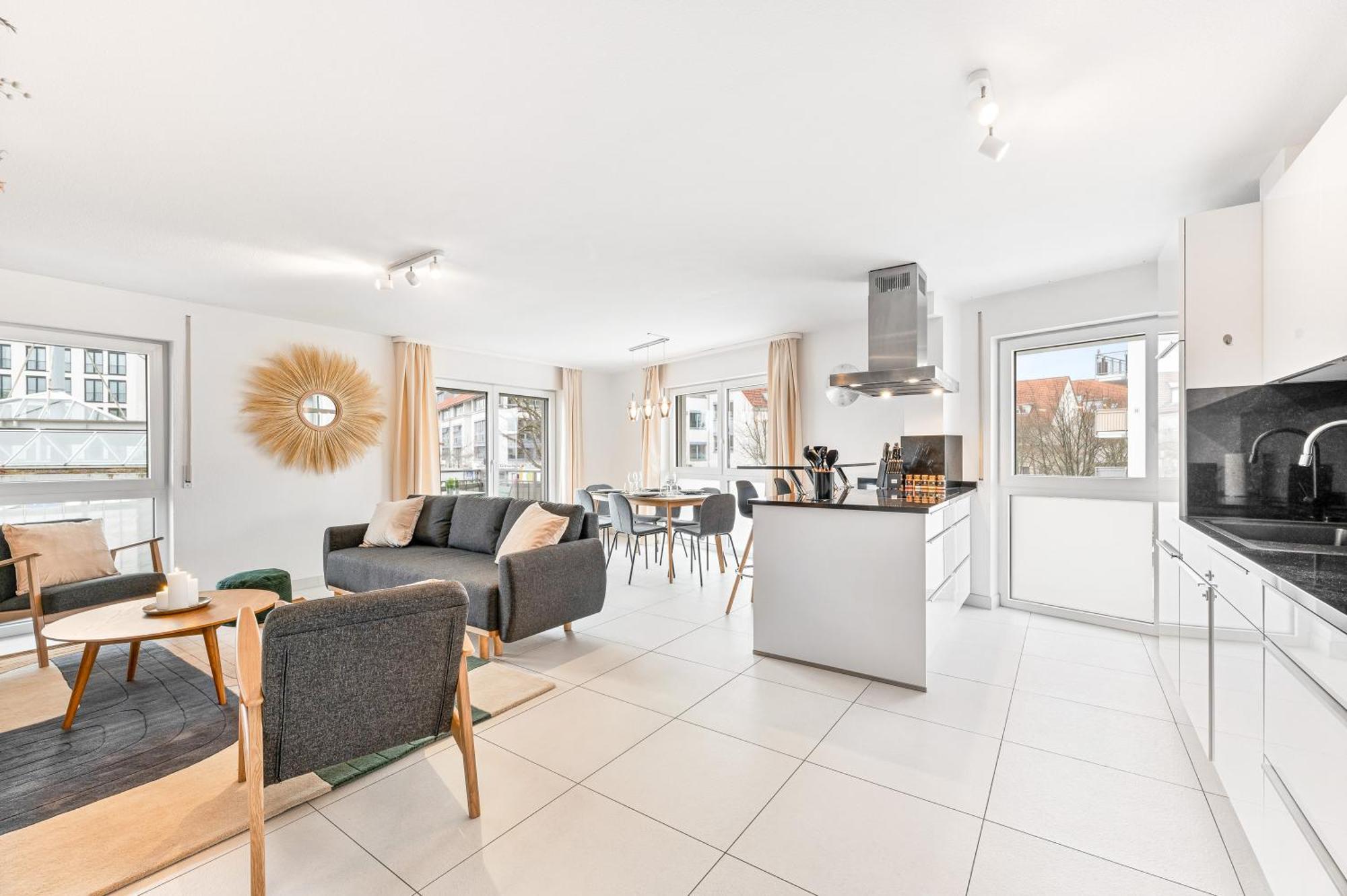 Design-Apartment - Kueche - Parken - Zentral Leinfelden-Echterdingen Exteriör bild